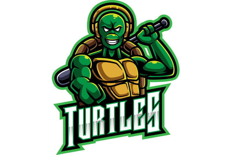 turtle-sport-mascot-logo-design