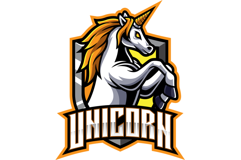 jumping-unicorn-mascot-logo-design