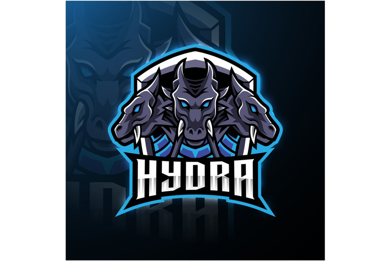 hydra-esport-mascot-logo-design