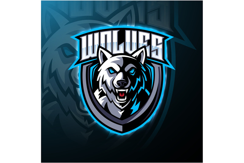 wolf-head-mascot-logo-design
