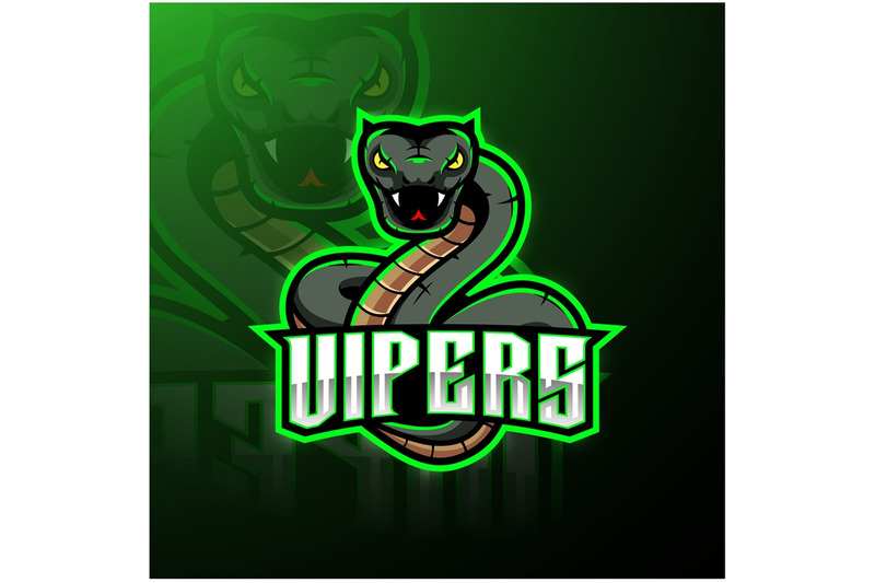 green-viper-snake-mascot-logo-design