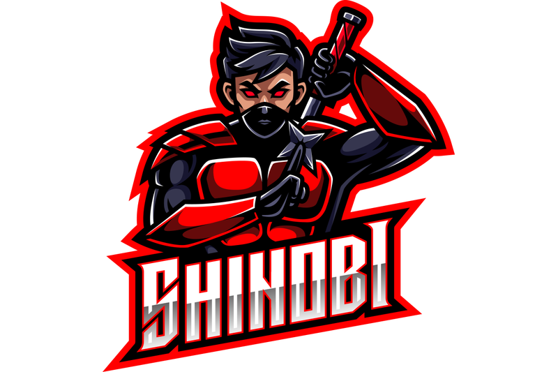 shinobi-esport-mascot-logo-design