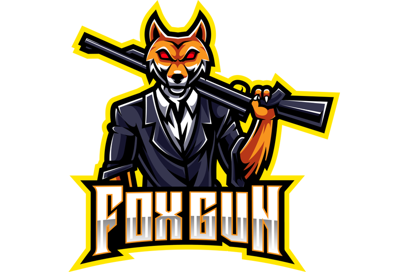 fox-gun-esport-logo-design