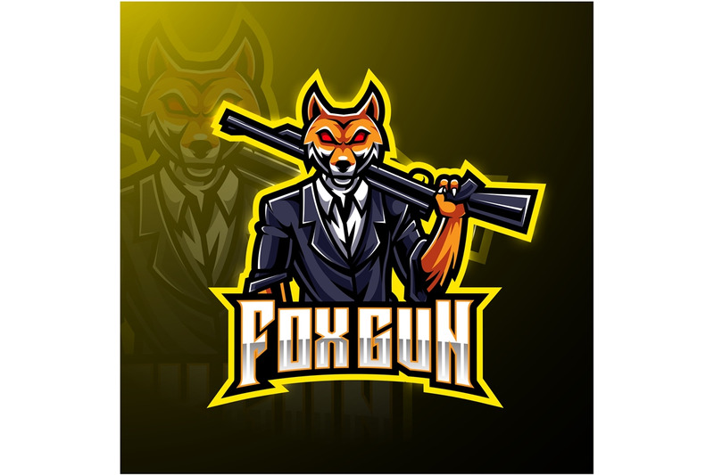 fox-gun-esport-logo-design