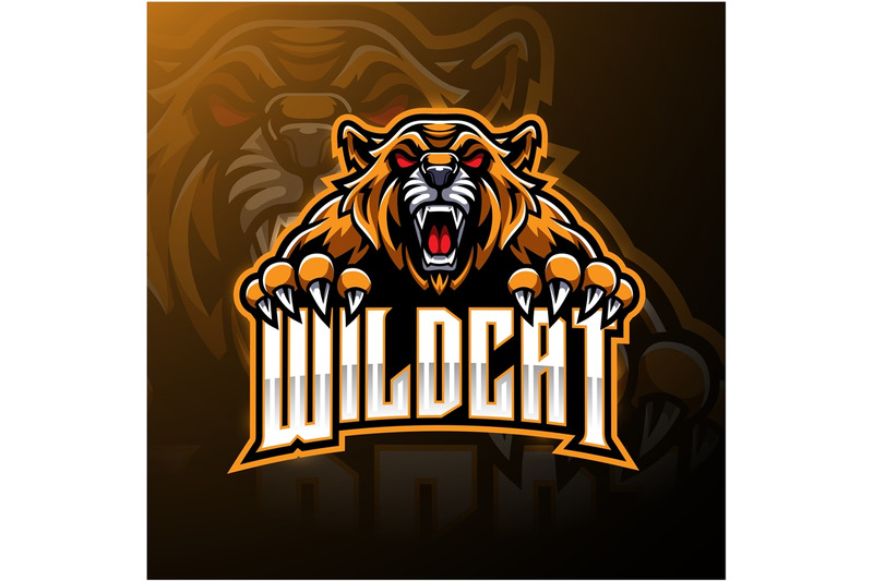 angry-wildcat-face-mascot-logo-design