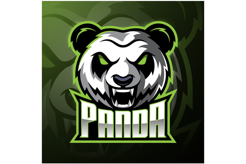 panda-head-mascot-logo-design