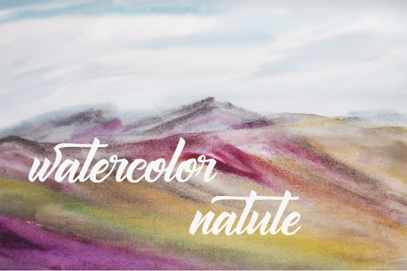 watercolor-landscape-bright-mountains