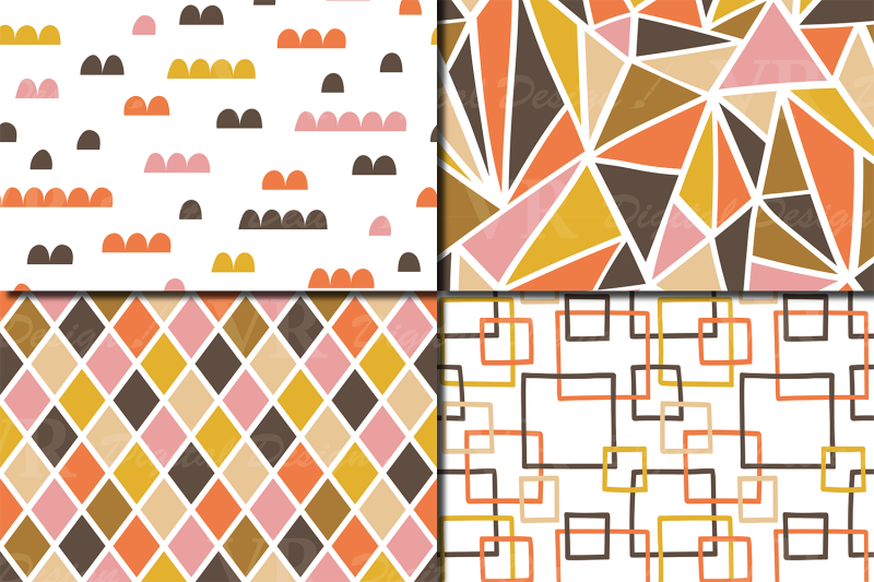 retro-geometric-seamless-patterns-brown-orange-yellow-pink