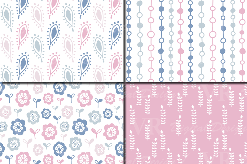 romantic-blue-pink-floral-seamless-digital-paper-nbsp-pastel-patterns