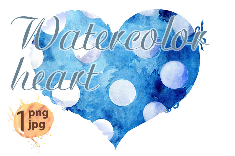 watercolor-blue-heart-with-a-lace-edge