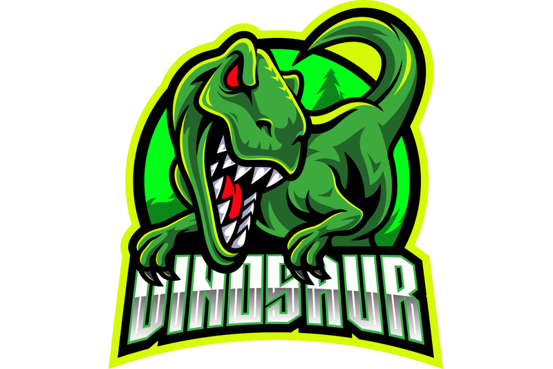 dinosaur-sport-mascot-logo-design