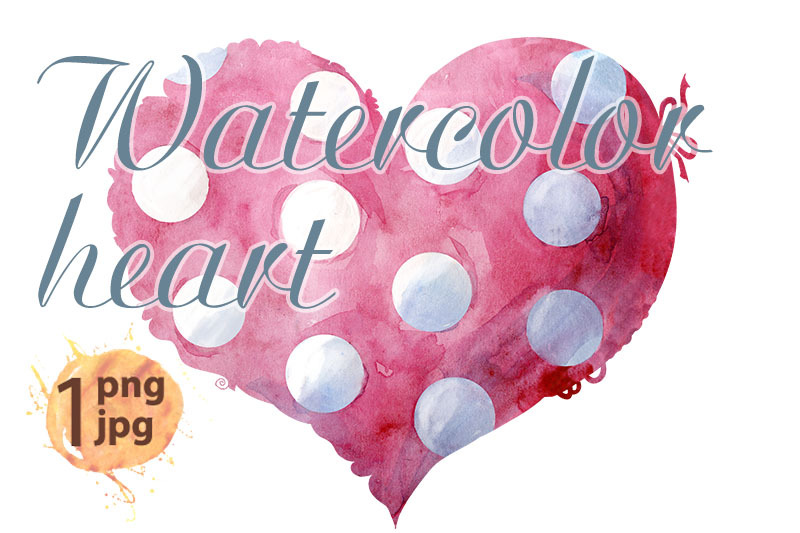 watercolor-pink-heart-with-a-lace-edge