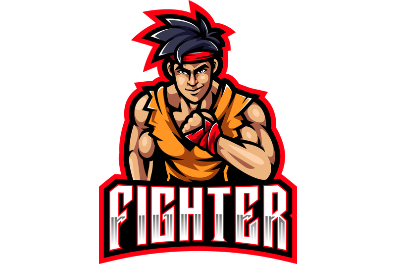 fighter-sport-mascot-logo-design
