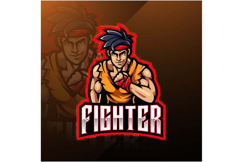fighter-sport-mascot-logo-design