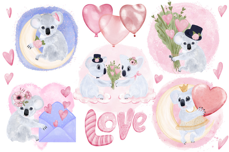 koalas-in-love-decoration-bundle