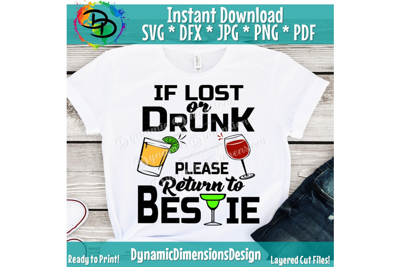 If Lost Or Drunk Please Return To Friend, Bachelorette svg, Drunk, Bir ...