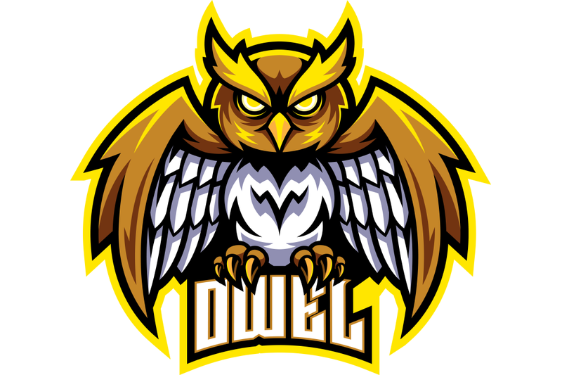 owl-sport-mascot-logo-design