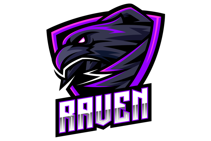 raven-sport-mascot-logo-design