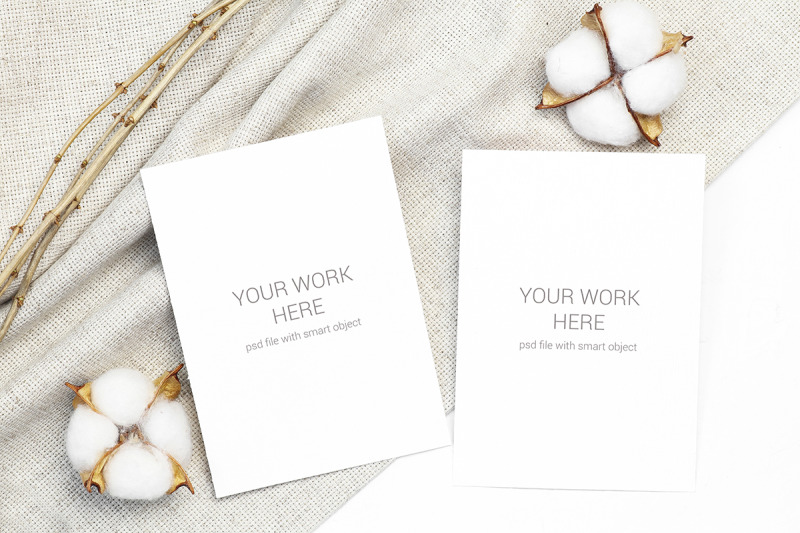 invitation-card-mockup-set-with-cotton-and-branches
