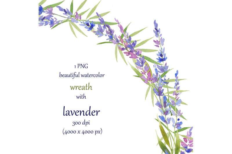 lavender-wreath-clipart-hand-painted-watercolor
