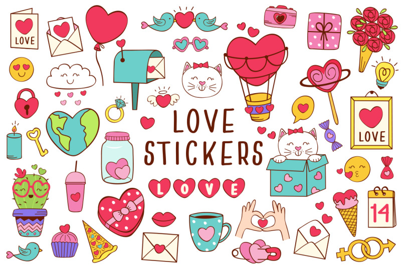 love-stickers-collection