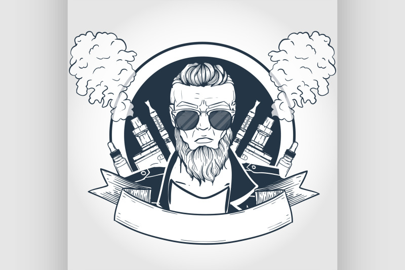 sketch-of-hipster-with-vaporizer-cigarette-3