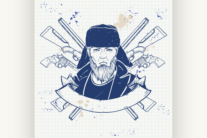 sketch-hunter-man-with-beard-3