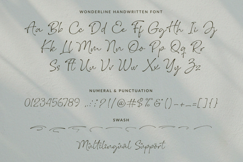 wonderline-handwritten-font
