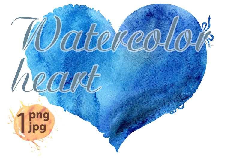 watercolor-blue-heart-with-a-lace-edge