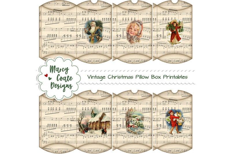 vintage-christmas-pillow-boxes-printable