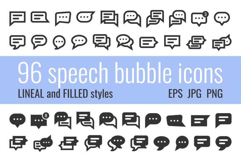 96-speech-bubble-icons