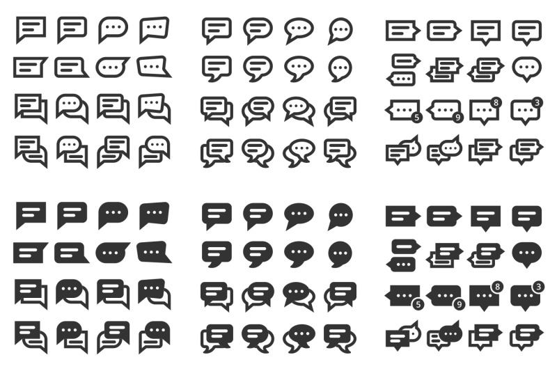 96-speech-bubble-icons