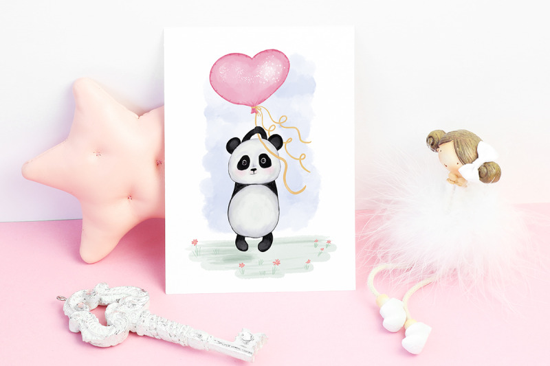 panda-with-balloon-heart-valentine-039-s-day