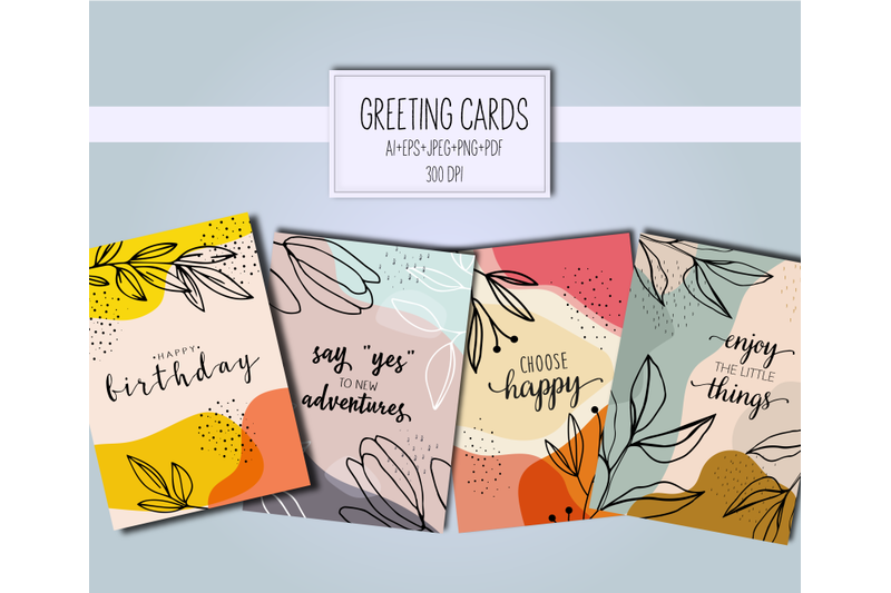 cute-greeting-cards-branches-for-print-and-web