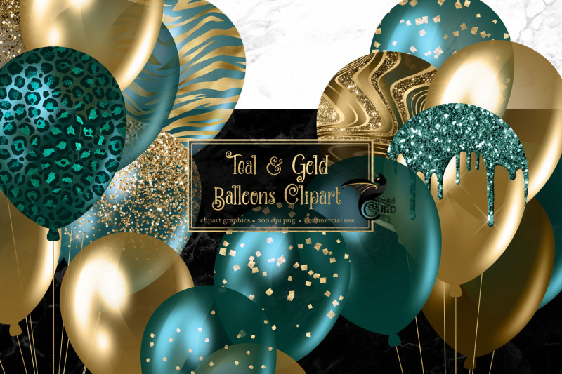 teal-and-gold-balloons-clipart