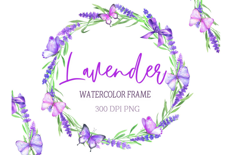 watercolor-frame-with-lavender