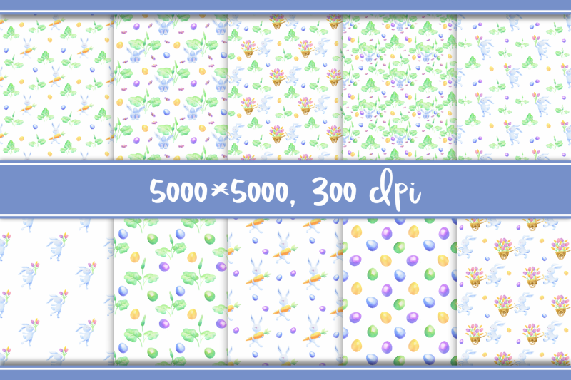 easter-hunt-seamless-patterns