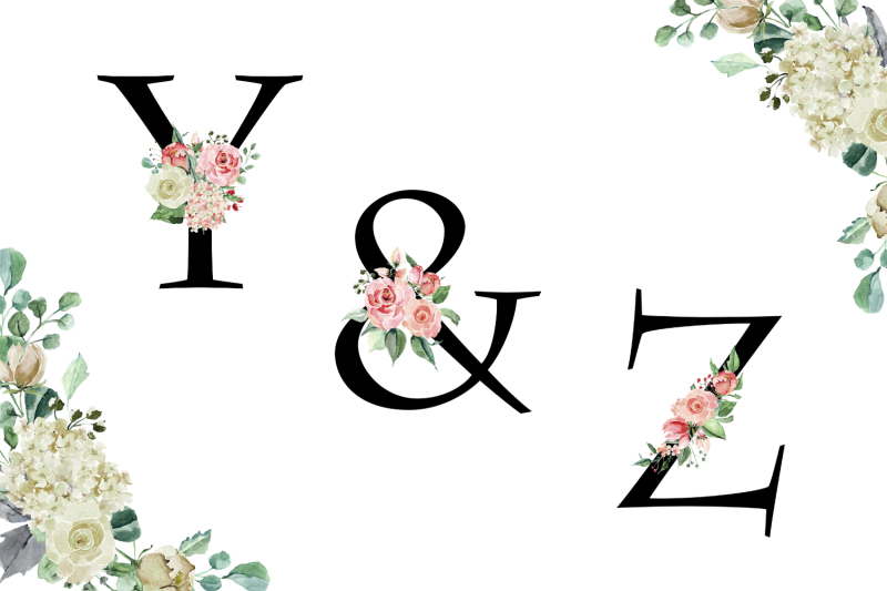 floral-alphabet-clipart-rose-wedding-alphabet-monogram-letters