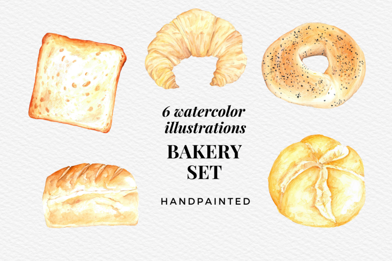 bakery-clip-arts-bakery-elements-kitchen-wall-print-watercolor-bake