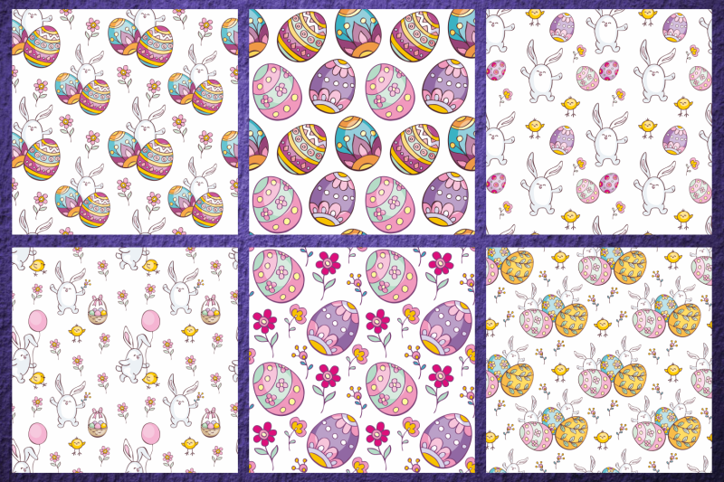 easter-seamless-patterns-in-doodle-style