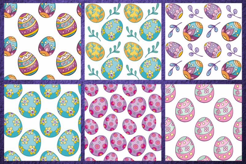 easter-seamless-patterns-in-doodle-style