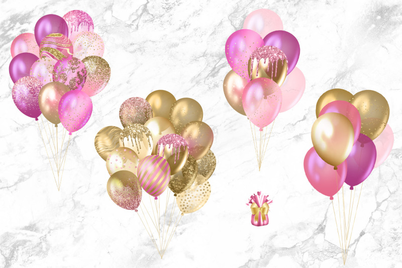 pink-and-gold-balloons-clipart