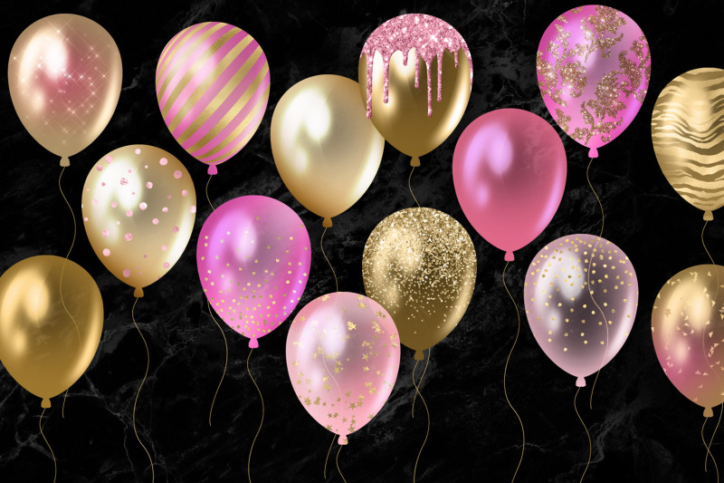 pink-and-gold-balloons-clipart