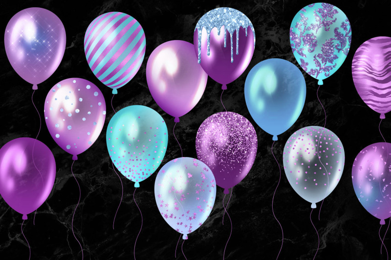 aqua-and-purple-balloons-clipart