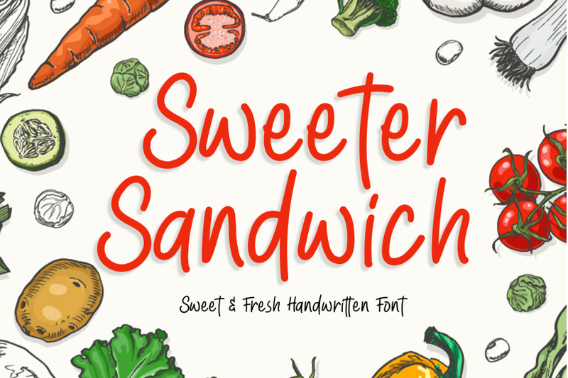 sweeter-sandwich-handwritten-font