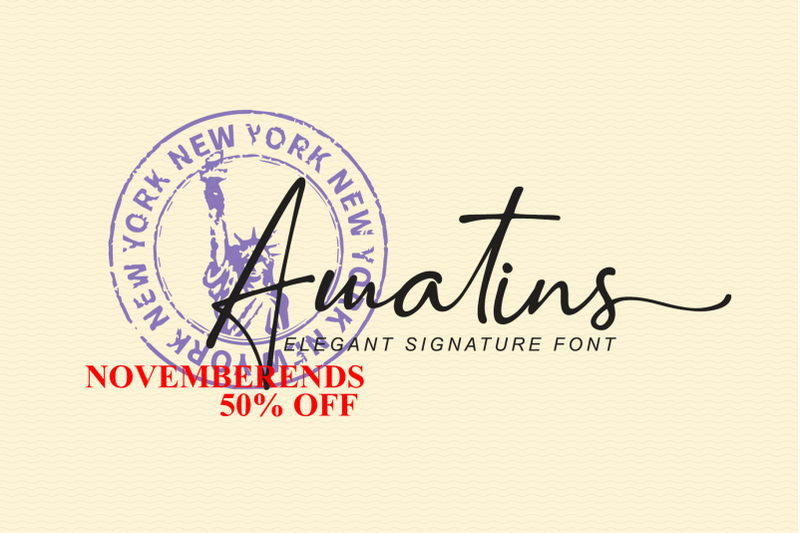 amatins-script-handwritten-font