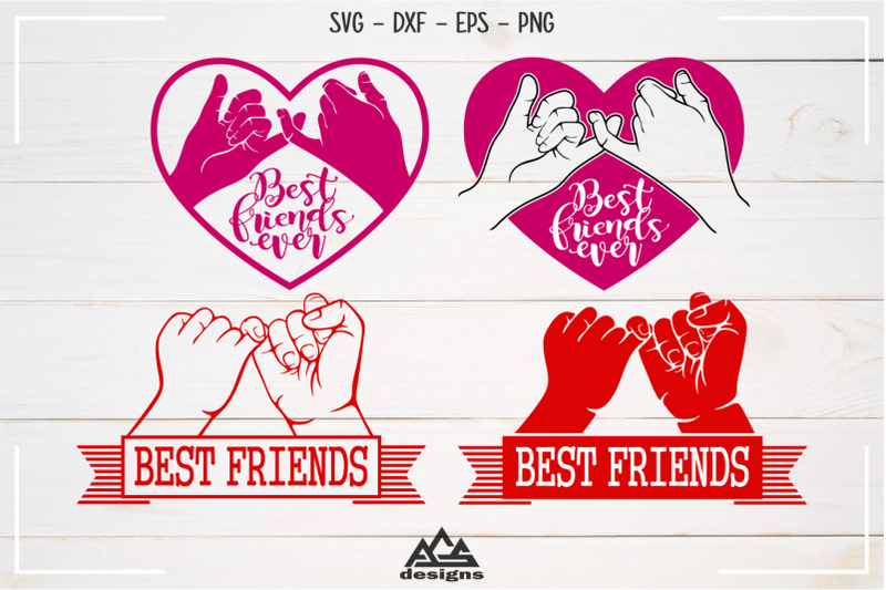 best-friends-pinky-promise-svg-design