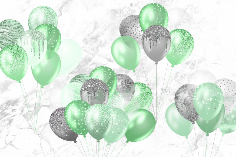 mint-glitter-balloons-clipart