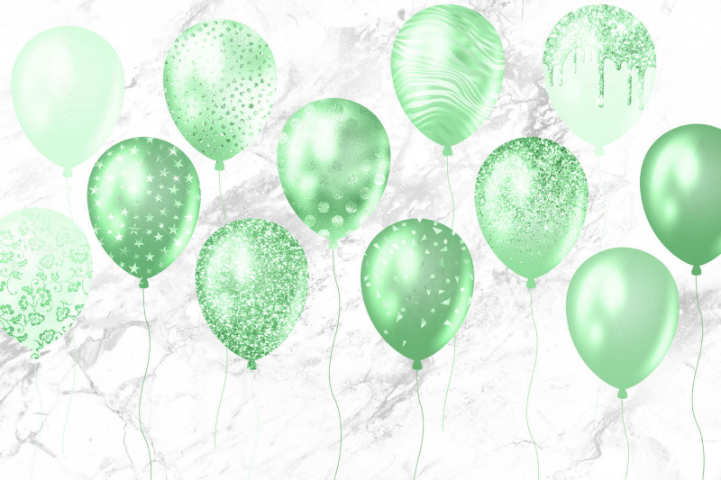 mint-glitter-balloons-clipart