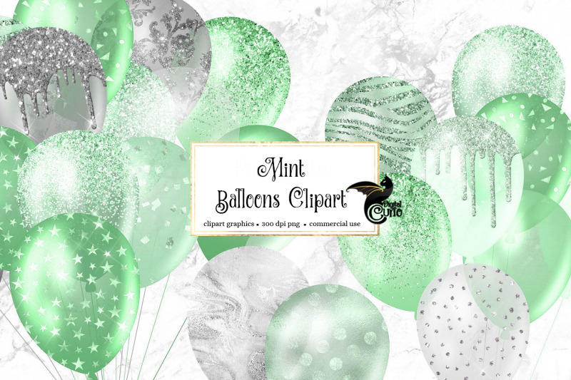 mint-glitter-balloons-clipart